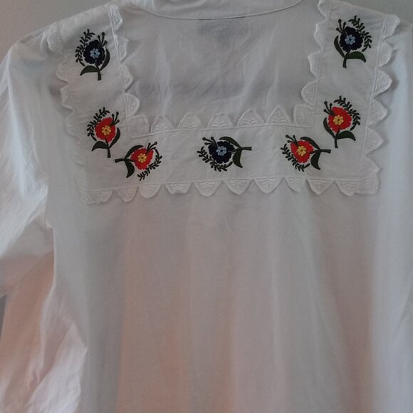 TOPSHOP embroidered ruffled blouse - Picture 9 of 16